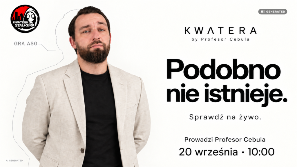 KWATERA by Profesor Cebula - gra otwarta ASG, arena KWATERA Lodz