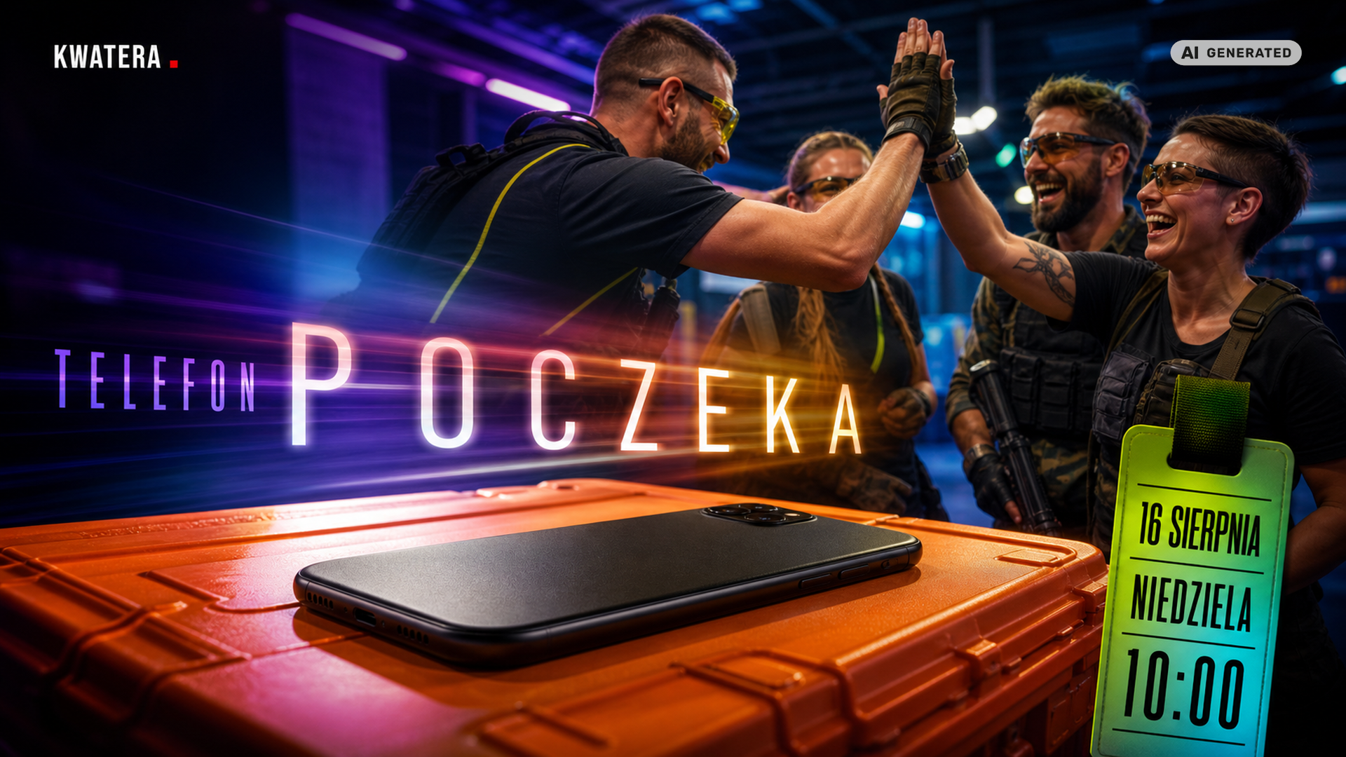 TELEFON POCZEKA · Gra otwarta ASG - gra otwarta ASG, arena KWATERA Łódź