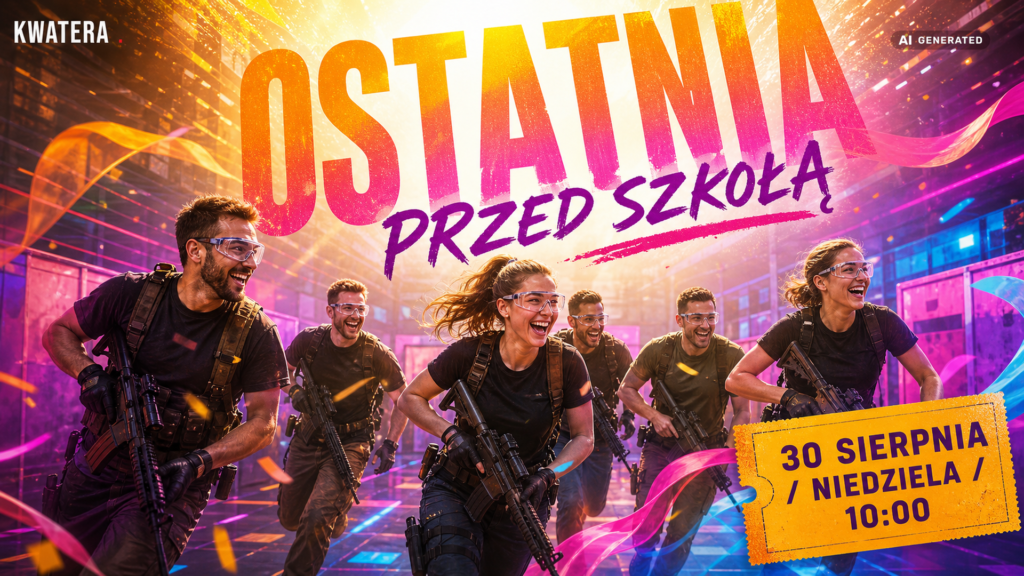 OSTATNIA PRZED SZKOŁĄ · Gra otwarta ASG - gra otwarta ASG, arena KWATERA Lodz