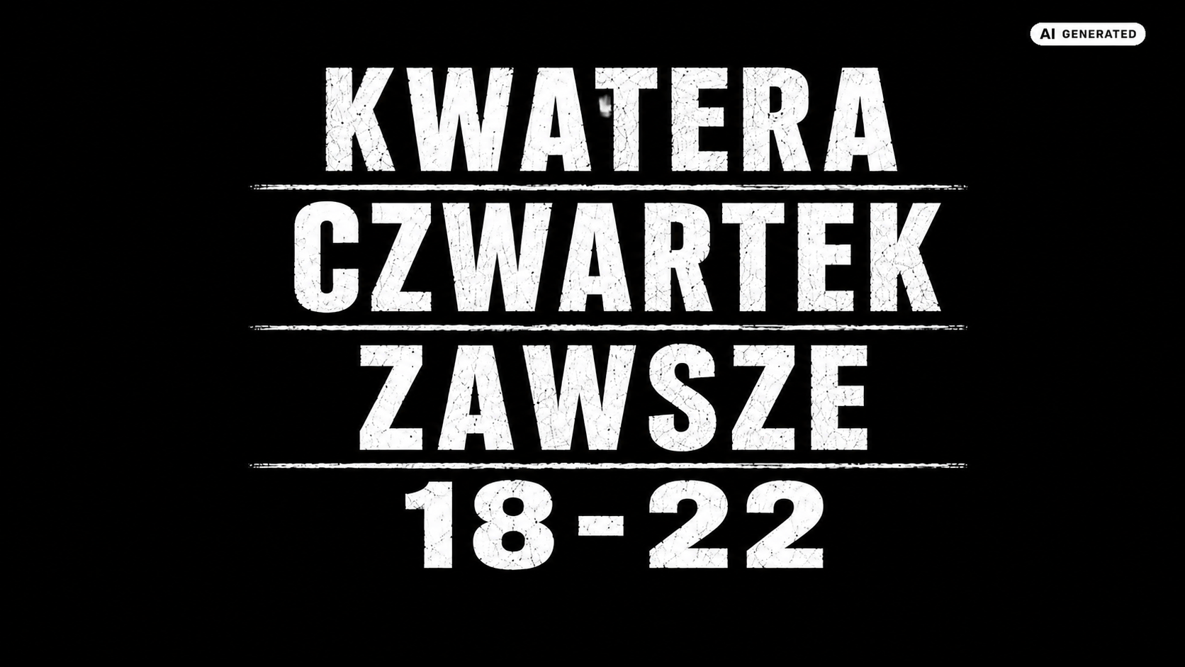 CZWARTEK. ZAWSZE. 18–22 · 27 sierpnia - gra otwarta ASG, arena KWATERA Łódź