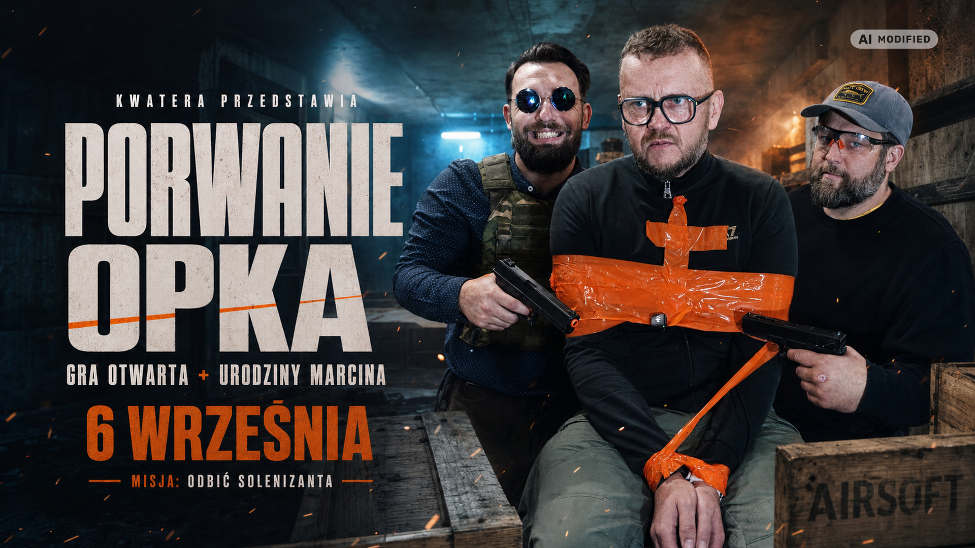Porwanie Opka, gra otwarta ASG w KWATERZE w Łodzi, 6 września 2026